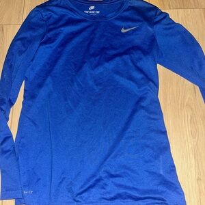 Nike Blue Long Sleeve Tee